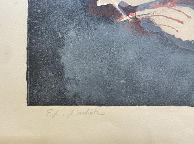 Paul GUIRAMAND - Conversation, lithographie originale signée 2