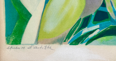 Camille Hilaire - Sensualité, lithographie originale signée crayon 2