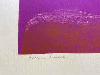 Paul GUIRAMAND - Le divan, lithographie originale signée 2