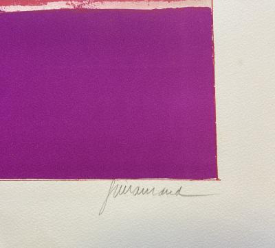 Paul GUIRAMAND - Le divan, lithographie originale signée 2