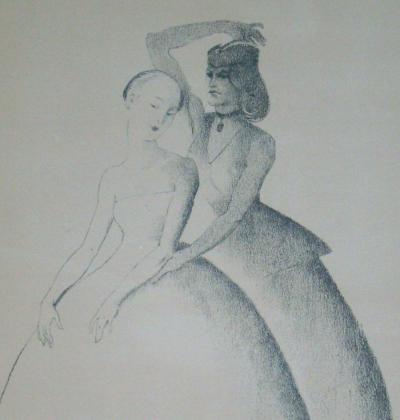 Edmond Van Offel - Ballerines, 1931 - Original lithograph signed and dated 2
