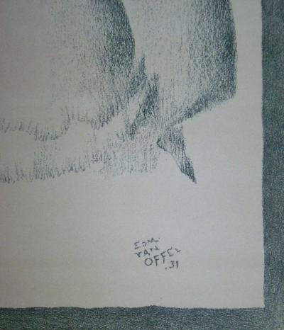 Edmond Van Offel - Ballerines, 1931 - Original lithograph signed and dated 2