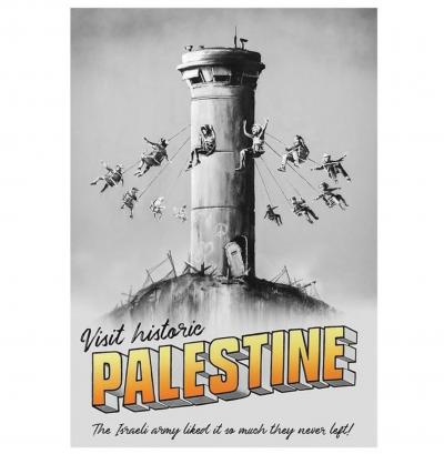 Banksy (after) - Visit Historic Palestine, Walled Off Hotel, 2018, Poster 2