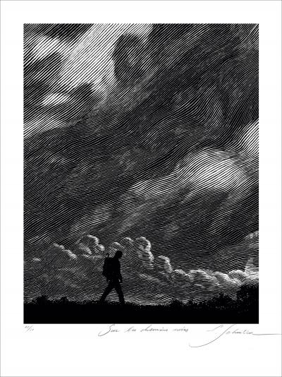 François SCHUITEN, Sur les chemins noirs - Nuages sombres, Tirage pigmentaire, 80x60cm, 2026 2