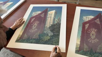 François SCHUITEN, Livre Libre, Tirage pigmentaire, 80x60cm, 2025 2