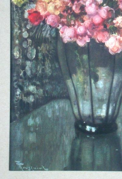 Fernand TOUSSAINT (after) - Fleurs, 1930 - Héliogravure signed 2