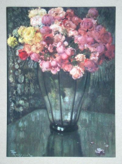 Fernand TOUSSAINT (after) - Fleurs, 1930 - Héliogravure signed 2