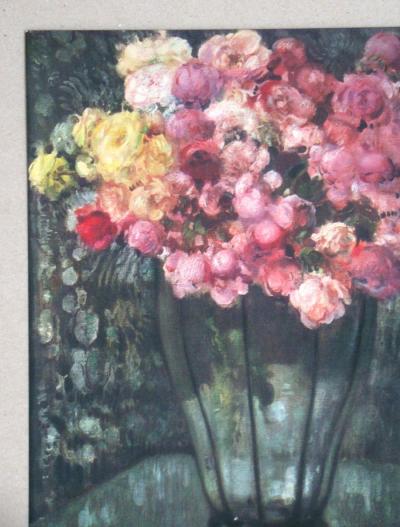 Fernand TOUSSAINT (after) - Fleurs, 1930 - Héliogravure signed 2