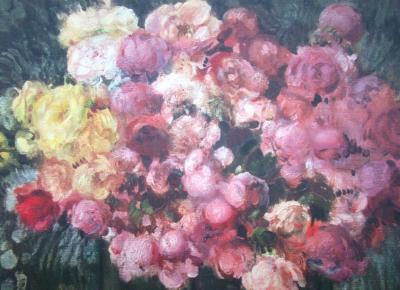 Fernand TOUSSAINT (after) - Fleurs, 1930 - Héliogravure signed 2