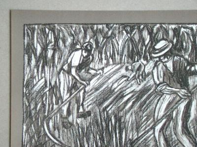 Pierre SCOUPREMAN - La Moisson, 1931 - Original lithograph signed 2