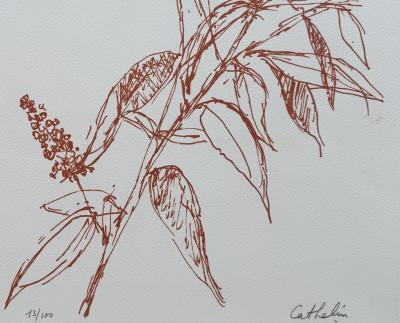 Bernard Cathelin - Branches d’été - Lithographie originale signée crayon numérotée 2