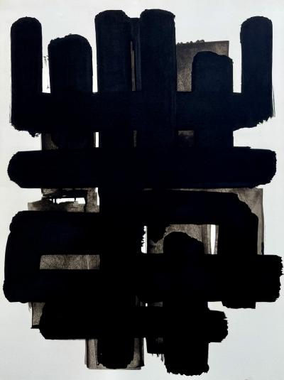 Pierre SOULAGES - Lithographie n°3, 1958 - Lithographie originale 500 ex Mourlot 2