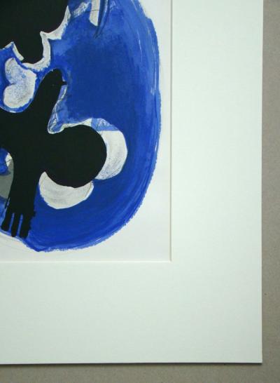 Georges BRAQUE - Deux Oiseaux Sur Fond Bleue, 1955 - Original lithograph 2