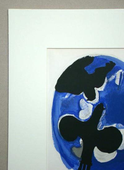 Georges BRAQUE - Deux Oiseaux Sur Fond Bleue, 1955 - Original lithograph 2
