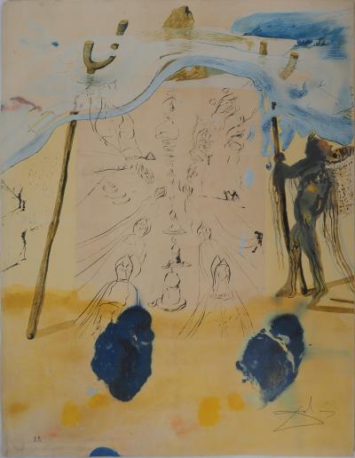 Salvador Dali - Moïse :Transfert des traditions, 1975 - Lithographie originale signée 2