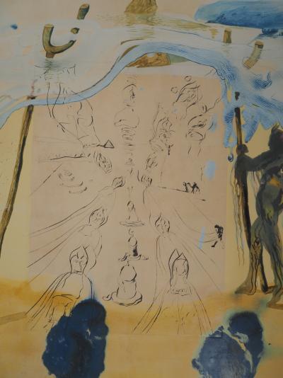 Salvador Dali - Moïse :Transfert des traditions, 1975 - Lithographie originale signée 2