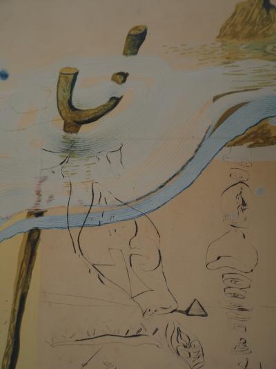 Salvador Dali - Moïse :Transfert des traditions, 1975 - Lithographie originale signée 2