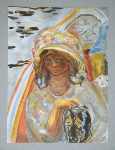 Pierre BONNARD (d'après) - En barque, 1939 - Lithographie en couleurs 2