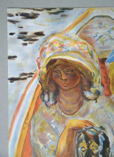 Pierre BONNARD (d'après) - En barque, 1939 - Lithographie en couleurs 2