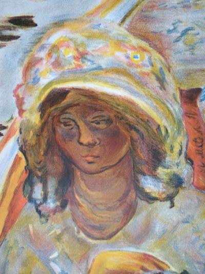Pierre BONNARD (d'après) - En barque, 1939 - Lithographie en couleurs 2
