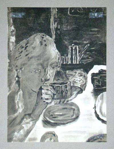 Pierre BONNARD (d'après) - En barque, 1939 - Lithographie en couleurs 2