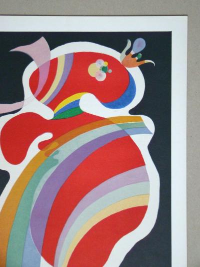 Wassily KANDINSKY ( after ) - La Forme Rouge, 1969 - Lithograph in colors 2