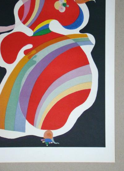Wassily KANDINSKY ( after ) - La Forme Rouge, 1969 - Lithograph in colors 2