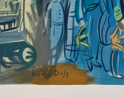 Raoul Dufy - Les officiers, 1969 - Lithographie signée planche 2