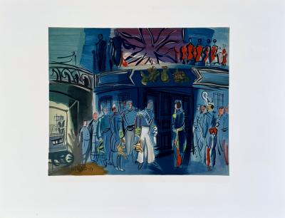 Raoul Dufy - Les officiers, 1969 - Lithographie signée planche 2
