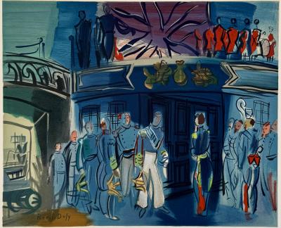 Raoul Dufy - Les officiers, 1969 - Lithographie signée planche 2