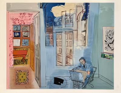 Raoul Dufy - Peintre dans son atelier, 1969 - Lithographie signée planche 2