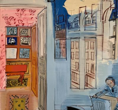 Raoul Dufy - Peintre dans son atelier, 1969 - Lithographie signée planche 2