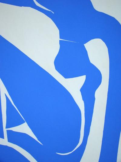 Henri MATISSE (after) - Nu bleu, 1971 - Vintage screen print signed and dated 2