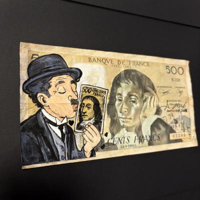 Cisco - CHARLOT, 2026 - Acrylique sur billet 2