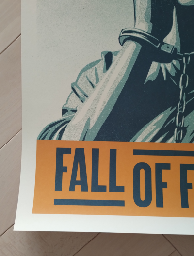 Shepard FAIREY (Obey) - Fall Of Freedom (Signed)  - Impression offset signée au crayon 2