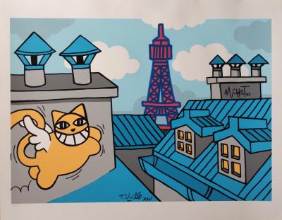 M Chat (1977) - Sur les toits - sérigraphie