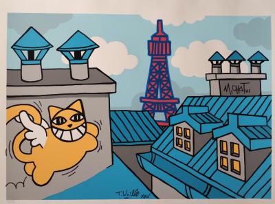 M Chat (1977) - Sur les toits - sérigraphie 2