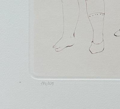 Léonor FINI - The 4 Girls - Original signed and numbered pencil engraving 2