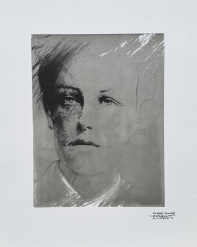 Ernest Pignon-ERNEST - Rimbaud, 1986 - Estampe originale signée dans la planche