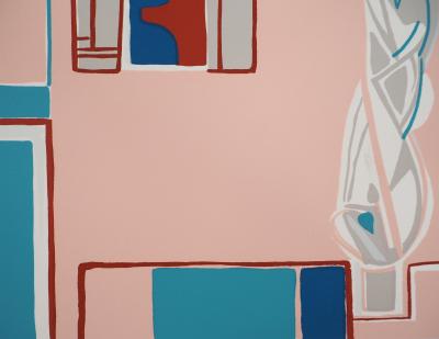 Françoise GILOT : La maison rose, Sérigraphie originale 2