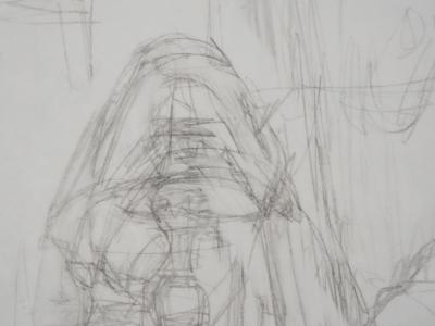 Alberto GIACOMETTI : Poète à son bureau, Lithographie originale signée au crayon 2