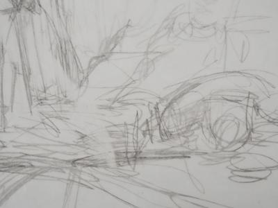 Alberto GIACOMETTI : Poète à son bureau, Lithographie originale signée au crayon 2