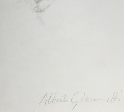 Alberto GIACOMETTI : Portrait de Olivier Larronde, Lithographie originale signée au crayon 2