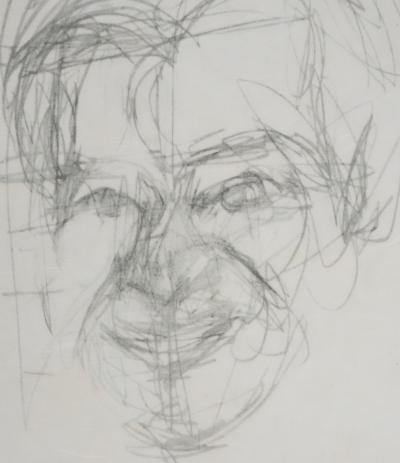 Alberto GIACOMETTI : Portrait de Olivier Larronde, Lithographie originale signée au crayon 2