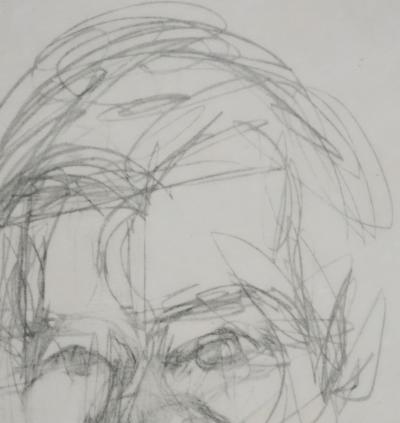 Alberto GIACOMETTI : Portrait de Olivier Larronde, Lithographie originale signée au crayon 2