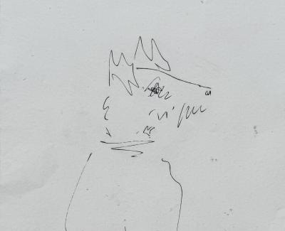 Pablo Picasso - Le chien assis, 1954 - Gravure signée dans la planche 2