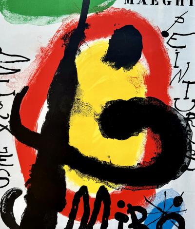 Joan MIRO - Peintures murales, 1961 - Lithographie originale en couleurs 2