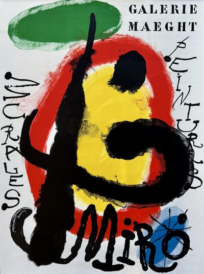 Joan MIRO - Peintures murales, 1961 - Lithographie originale en couleurs 2