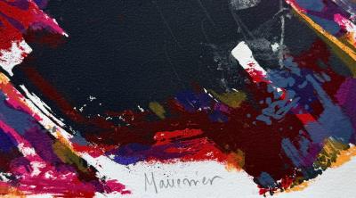 Alfres MANESSIER - Composition abstraite, lithographie originale signée numérotée crayon 2