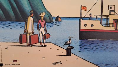 Jacques de Loustal - Return to Nuku-Hiva - Art print poster 2